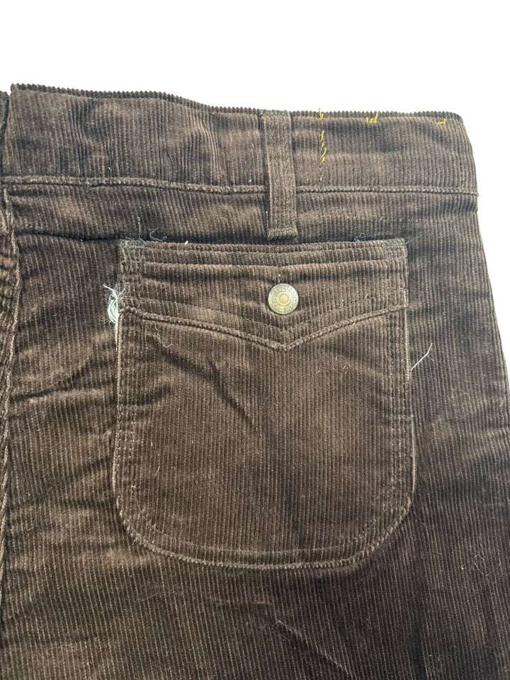 Brown Corduroy Shorts - L - Think Vintage