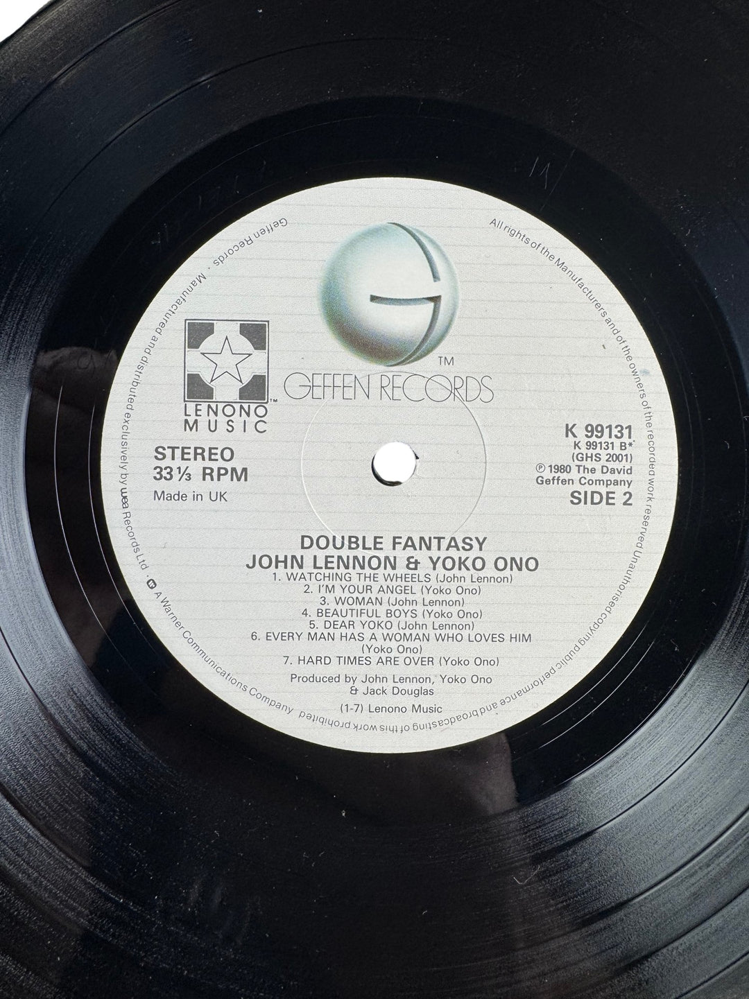 1980 John Lennon Yoko Ono Double Fantasy Vinyl - Good+