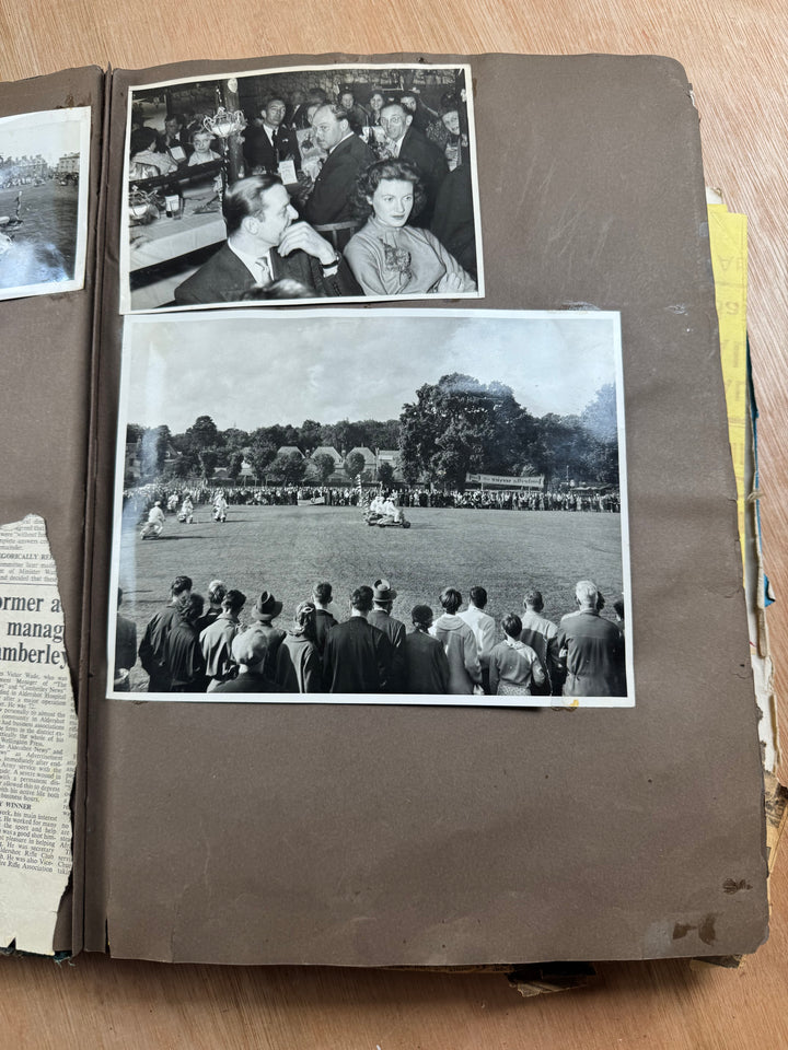 Vintage Scooter Archive Scrapbook – Original Photos, Newspaper Cuttings, Posters & Ephemera