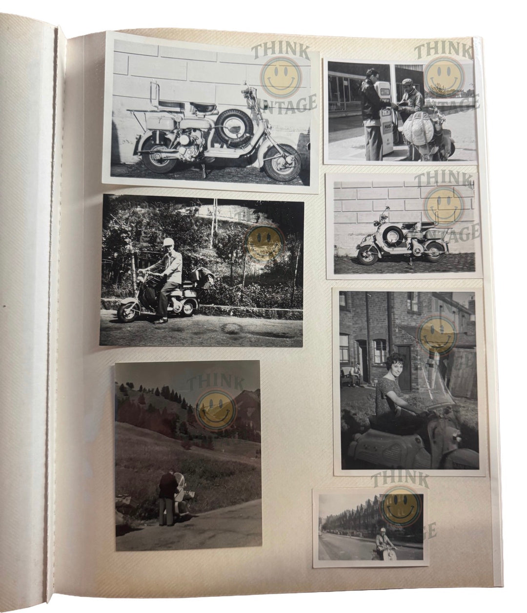 Collection of Vintage Scootering Photos & Cards