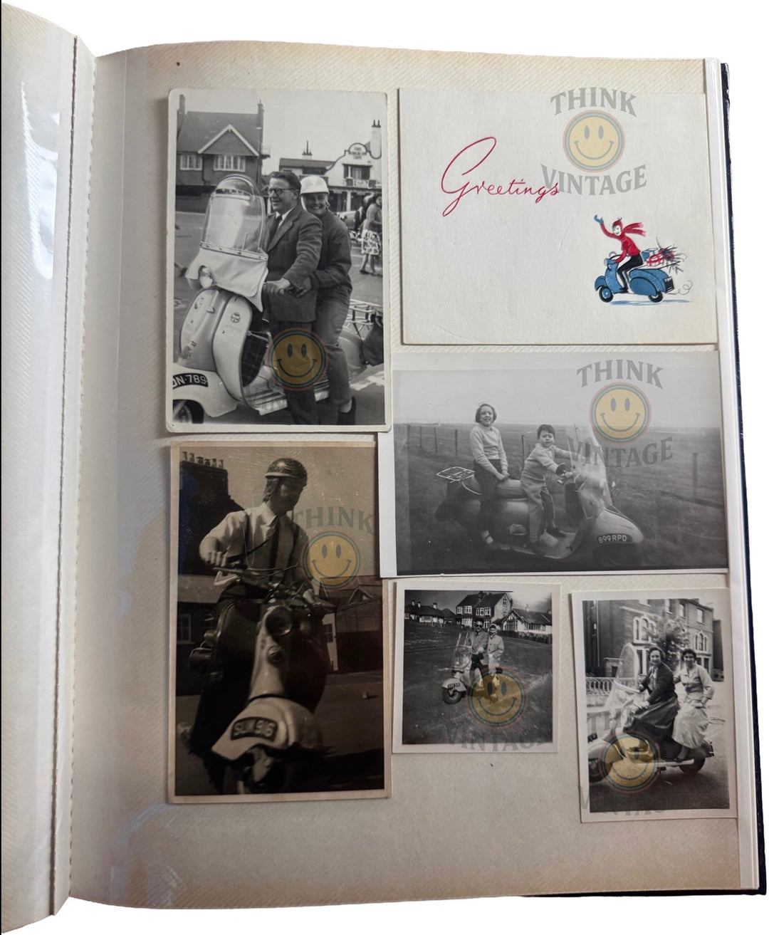 Collection of Vintage Scootering Photos & Cards