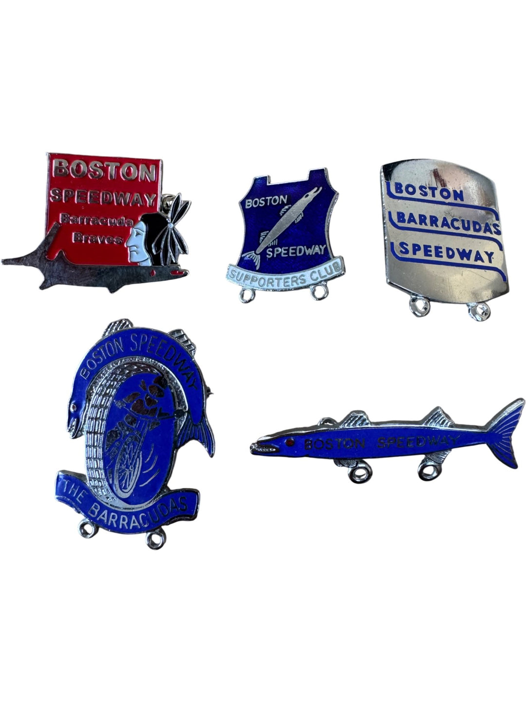 Boston Speedway Barracudas Supporters Pins