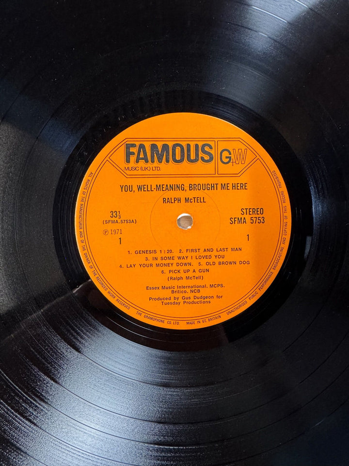 Ralph McTell You Well-Meaning Brought Me Here Vinyl - Good