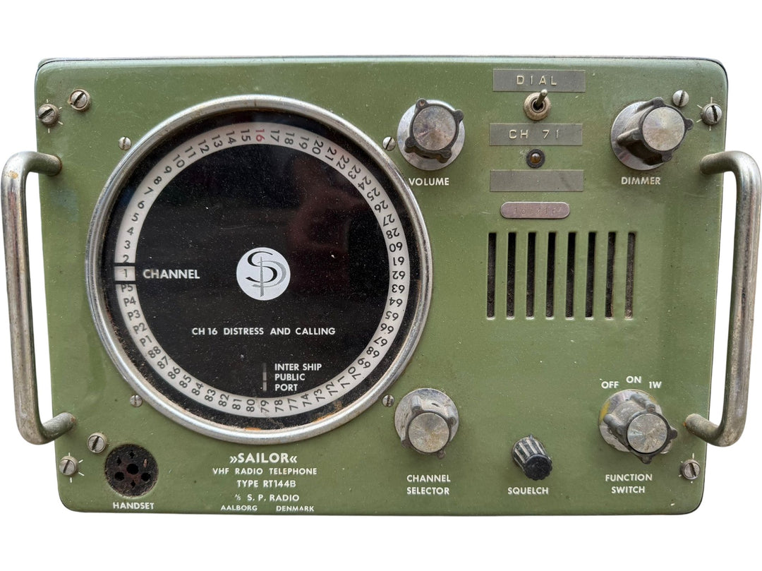 Sailor VHF Radio Telephone RT144B SP Radio Denmark Vintage - Think Vintage