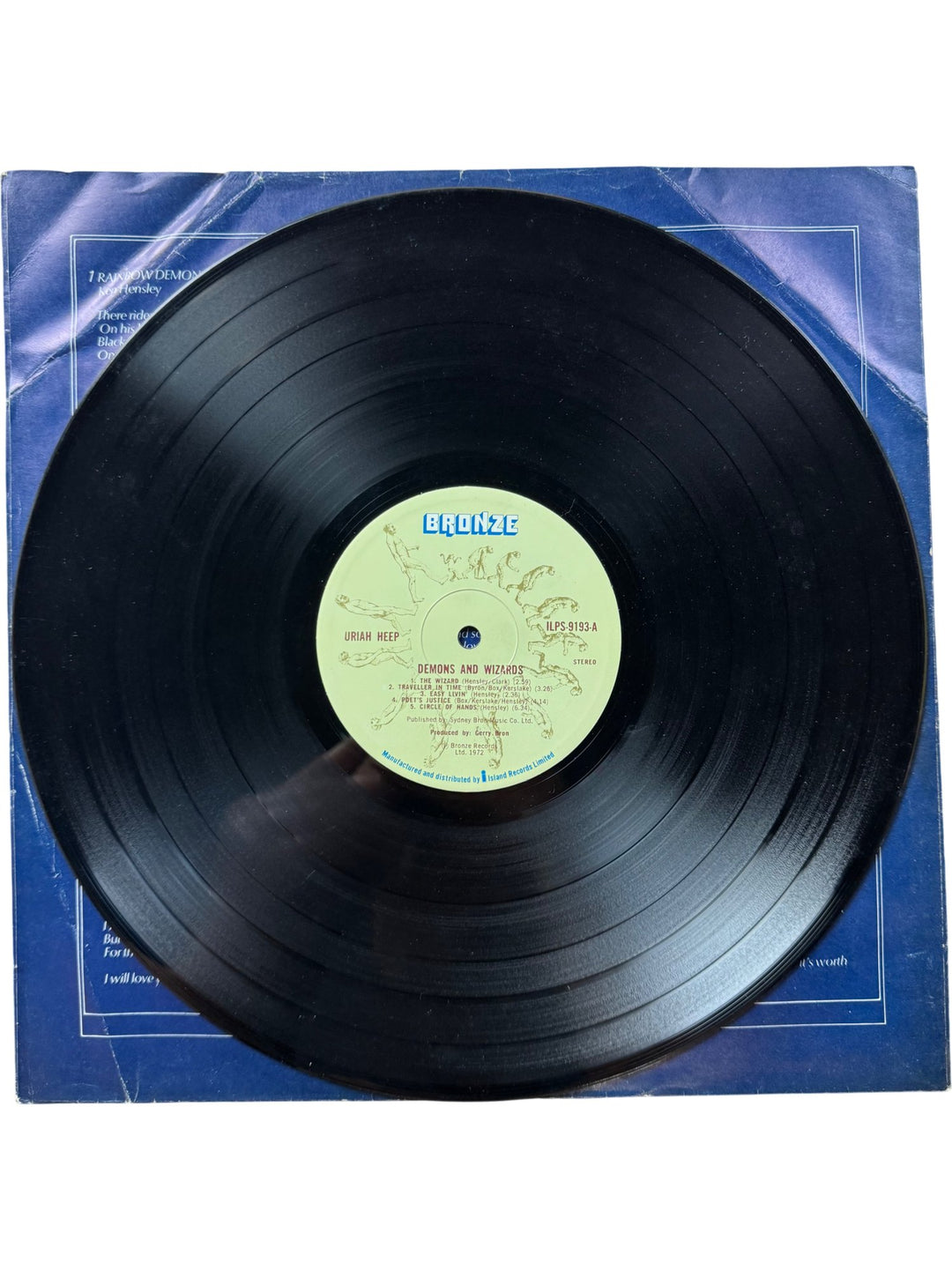 Uriah Heep Demons And Wizards Vinyl Record - Very Good