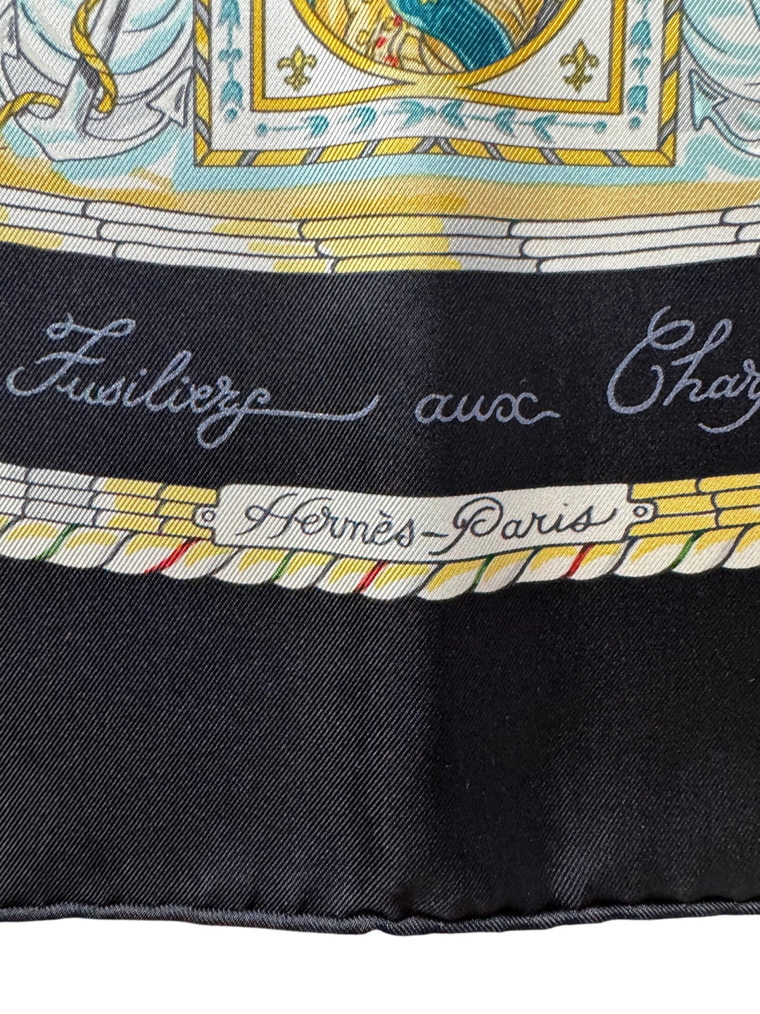 Hermès Paris Silk Scarf with Multicolor Design