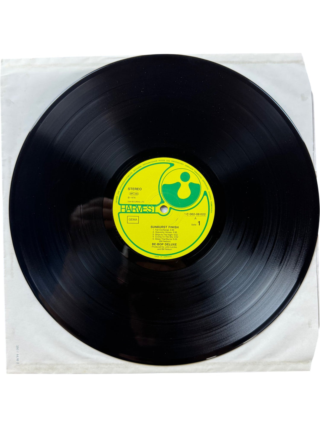 Be-Bop Deluxe Sunburst Finish Vinyl - Very Good