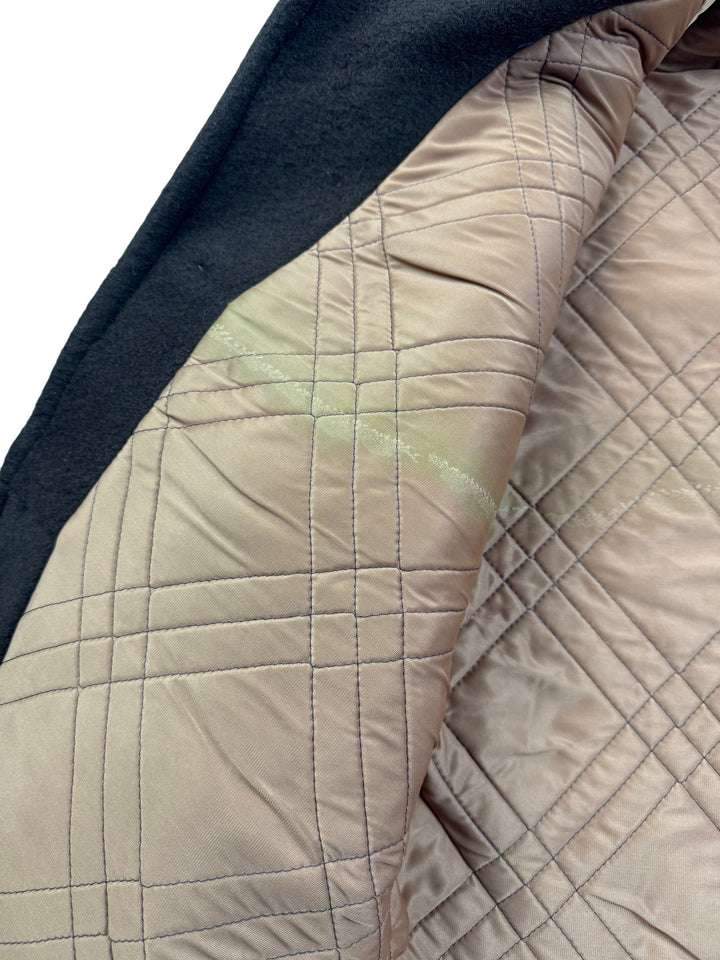 Brown Wool Jacket with Quilted Lining - XL