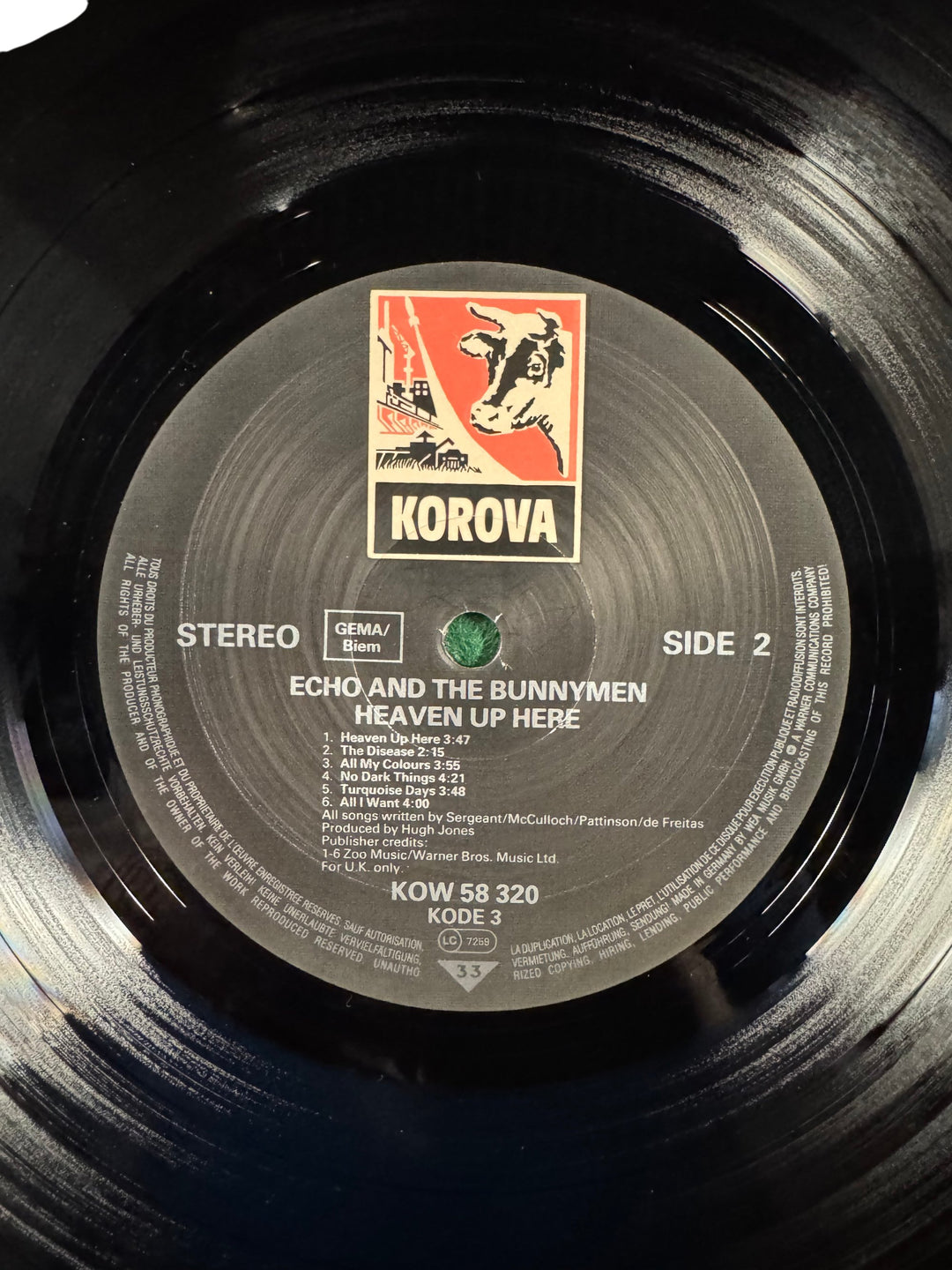 Echo And The Bunnymen Heaven Up Here Vinyl Record - Think Vintage