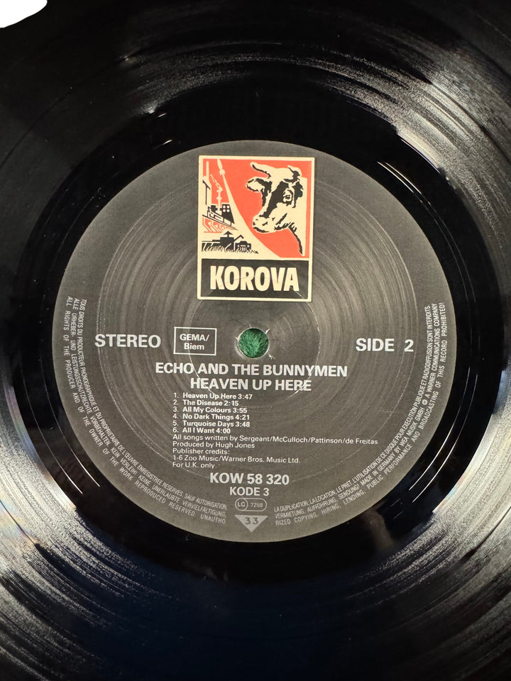 Echo And The Bunnymen Heaven Up Here Vinyl Record - Think Vintage