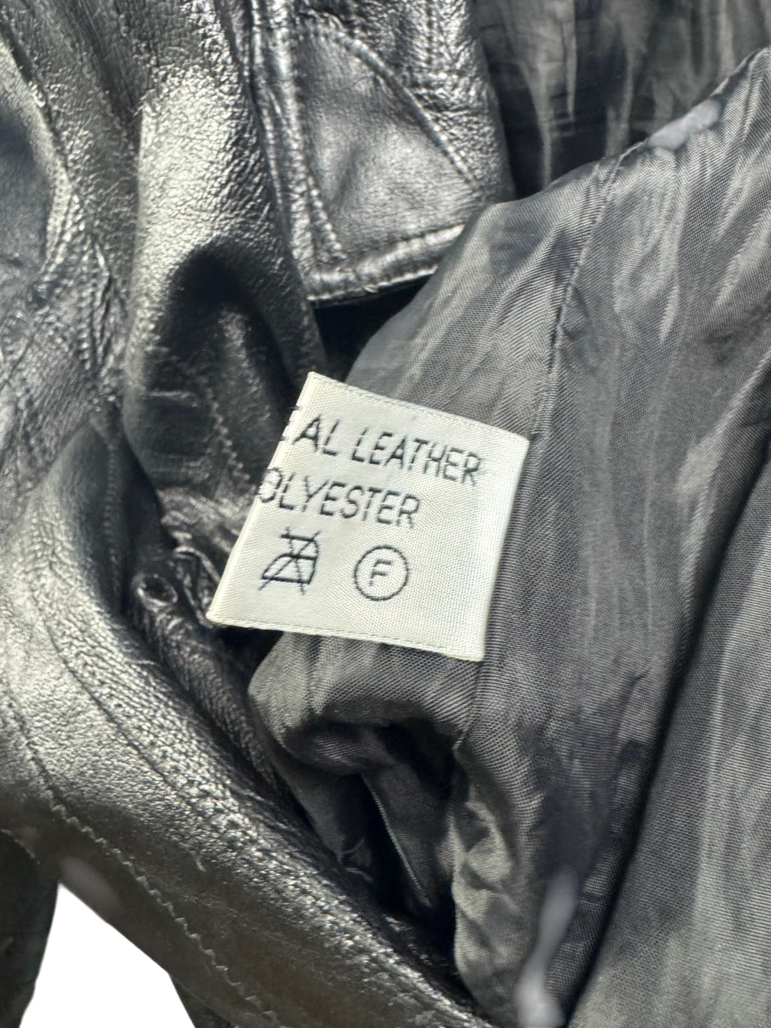 Barneys Originals Black Leather Jacket - M - Think Vintage