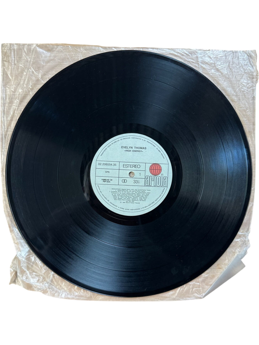 Evelyn Thomas High Energy Vinyl Record - Fair