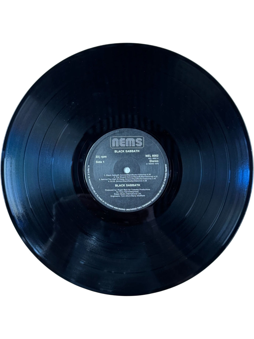 Black Sabbath Self-Titled Album Vinyl - Very Good