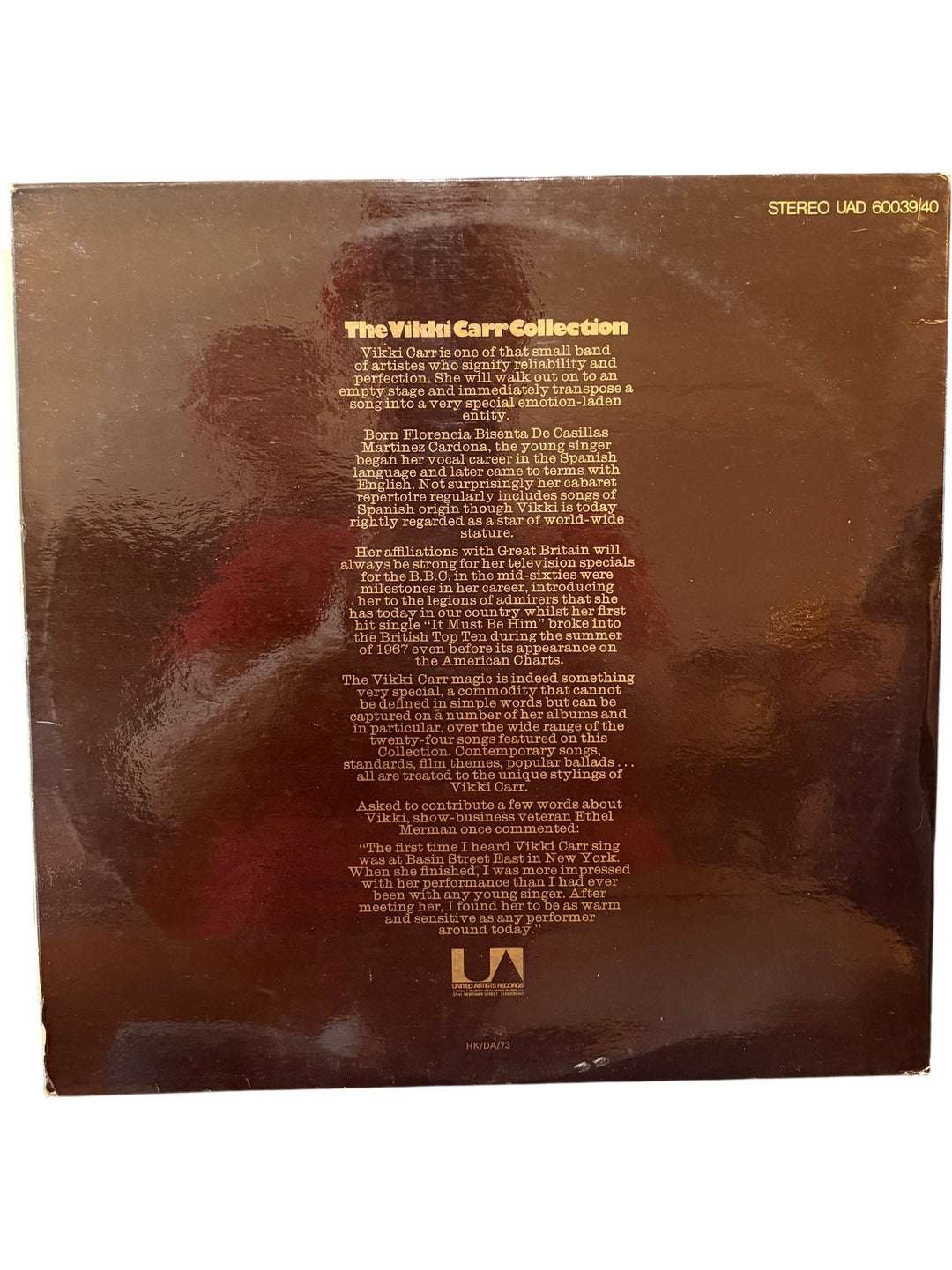 The Vikki Carr Collection Vinyl Record - Fair
