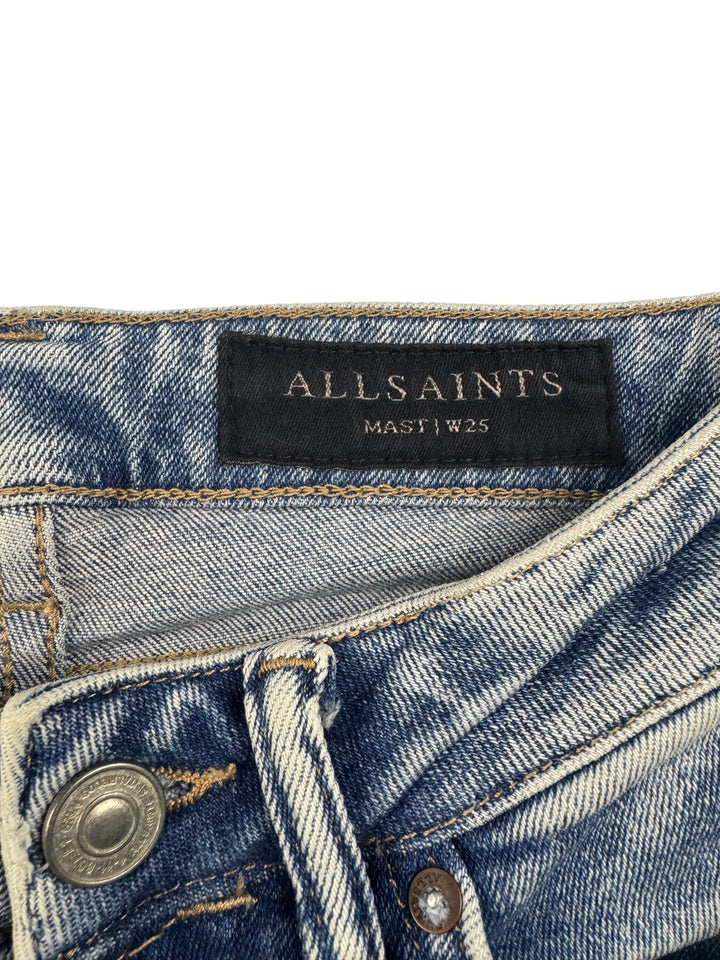 AllSaints Stone Wash Denim Jeans - XS - Think Vintage