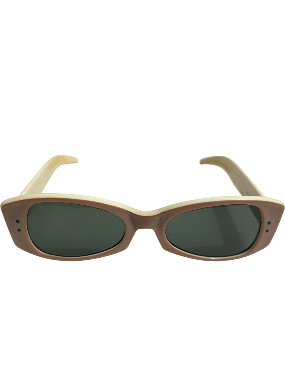 B&L Ray-Ban Beige Rectangle Sunglasses - Think Vintage