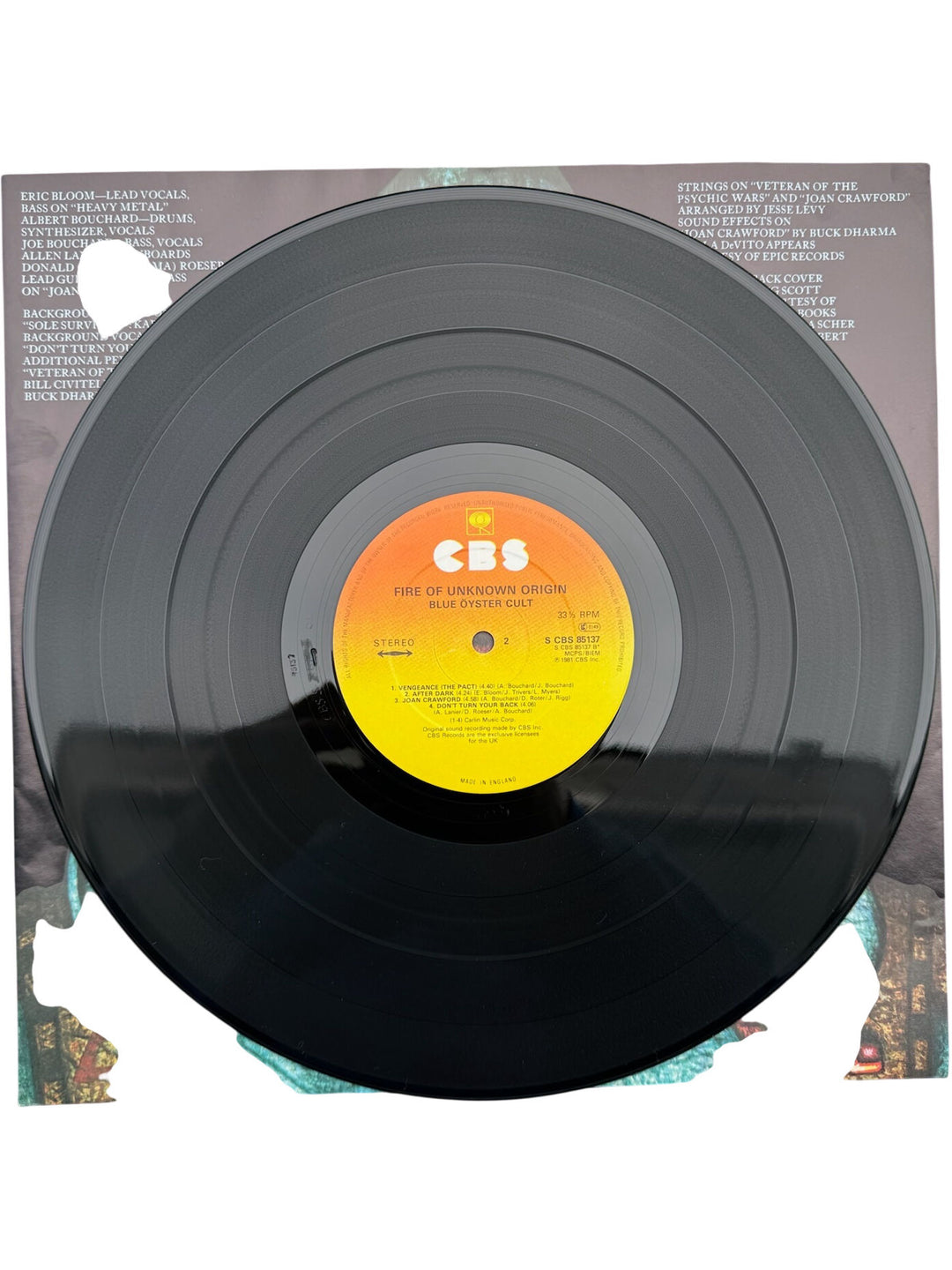 Blue Öyster Cult Fire of Unknown Origin Vinyl - Very Good