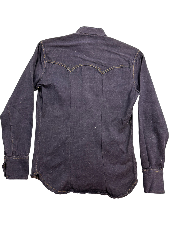 Oscar Slimfit Denim Western Shirt - Think Vintage