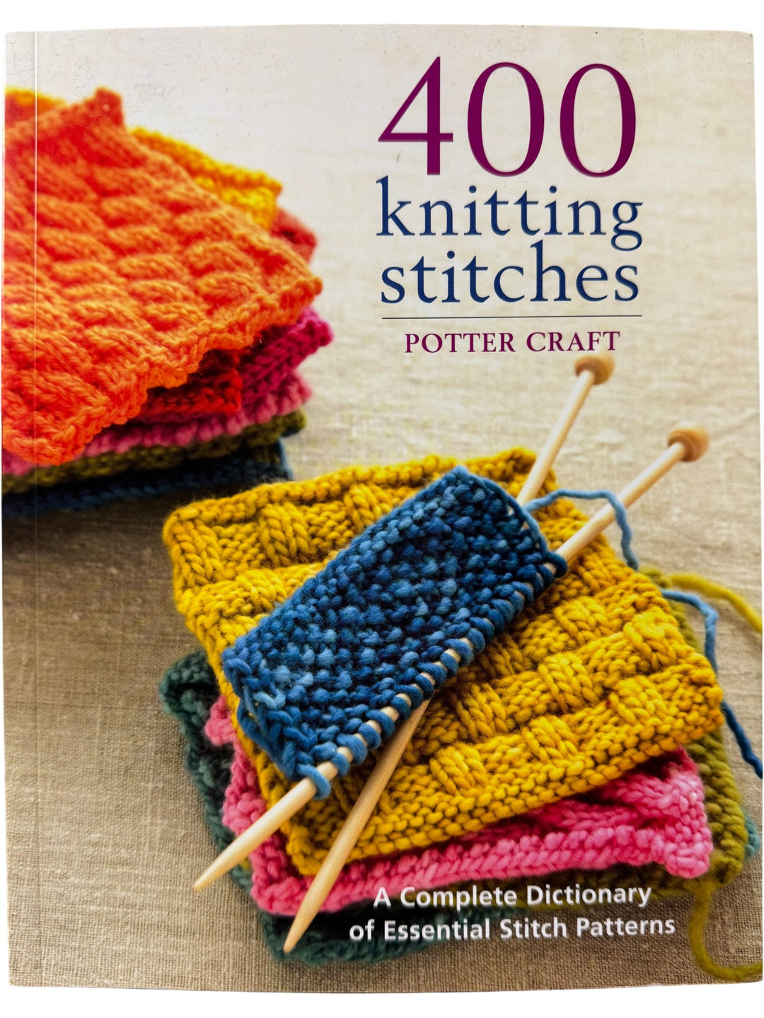 400 Knitting Stitches Book by Potter Craft - Think Vintage ltd