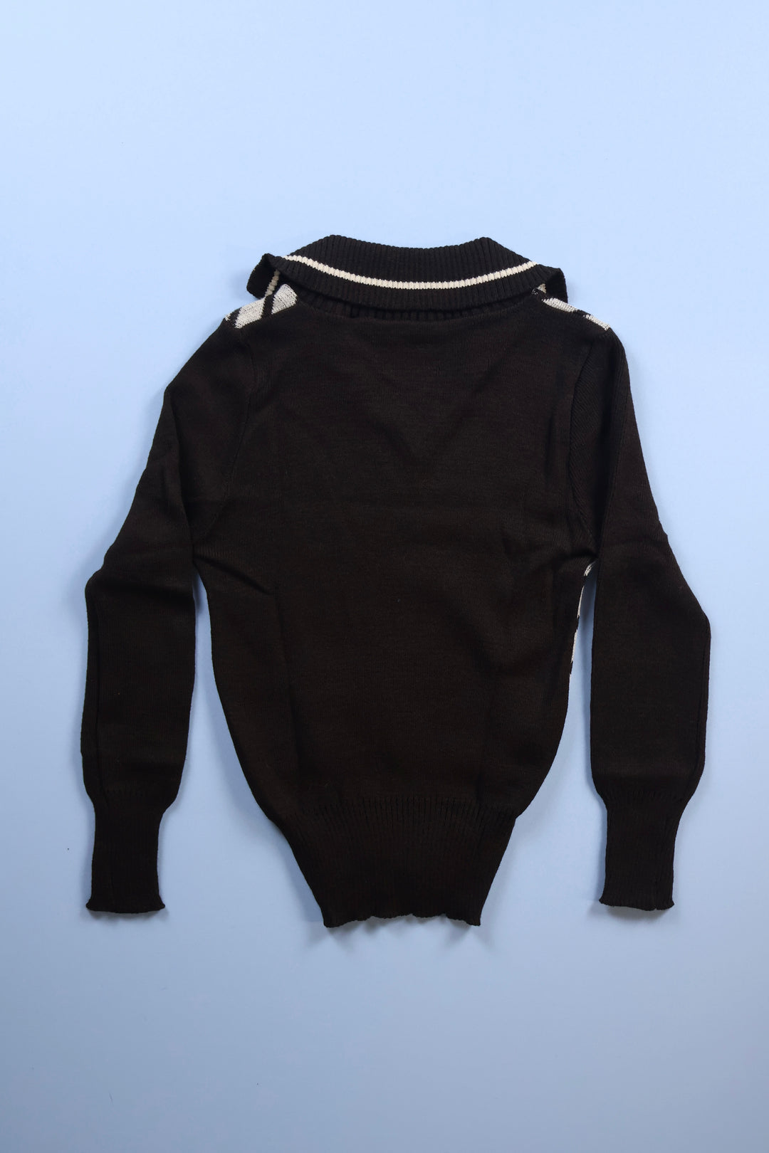 Vintage Stripy V-Neck Jumper