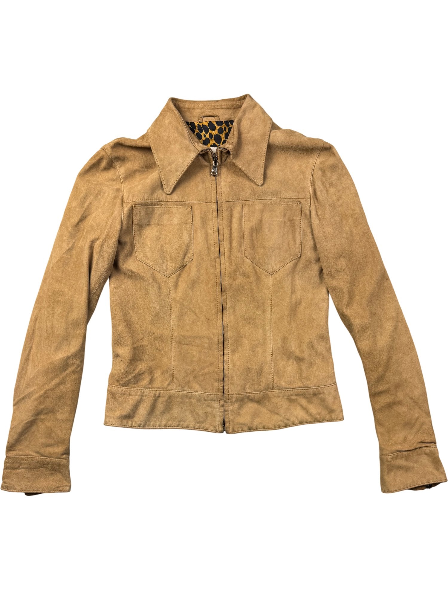 Dolce & Gabbana Suede Beige Jacket - M