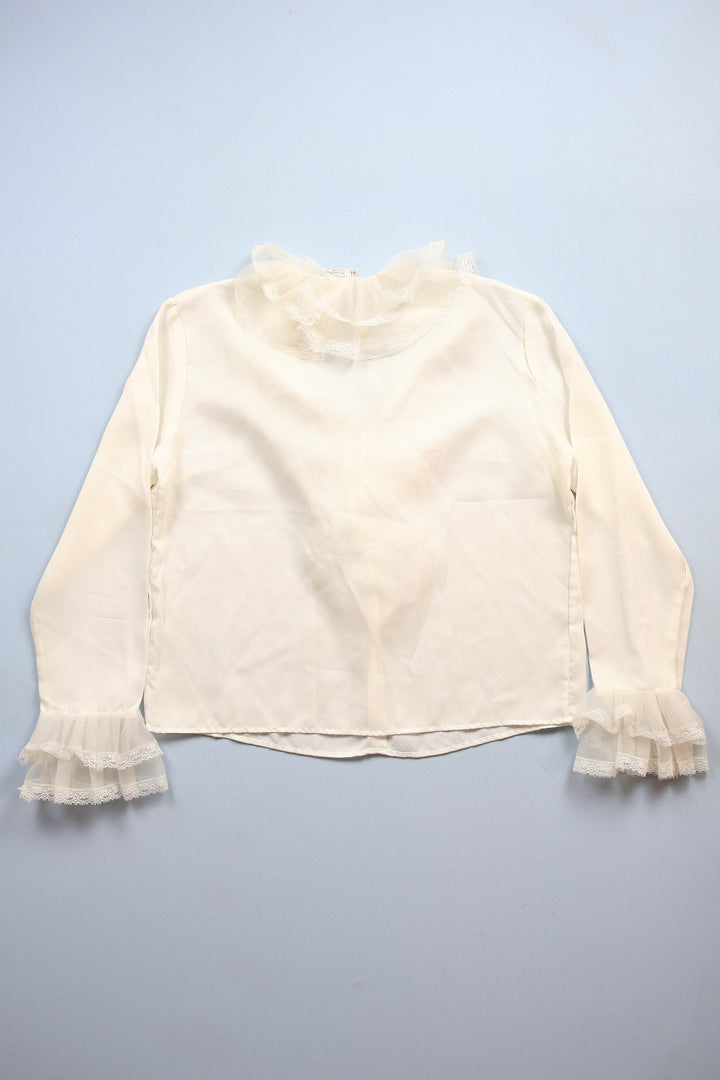 1970s Ruffle Blouse