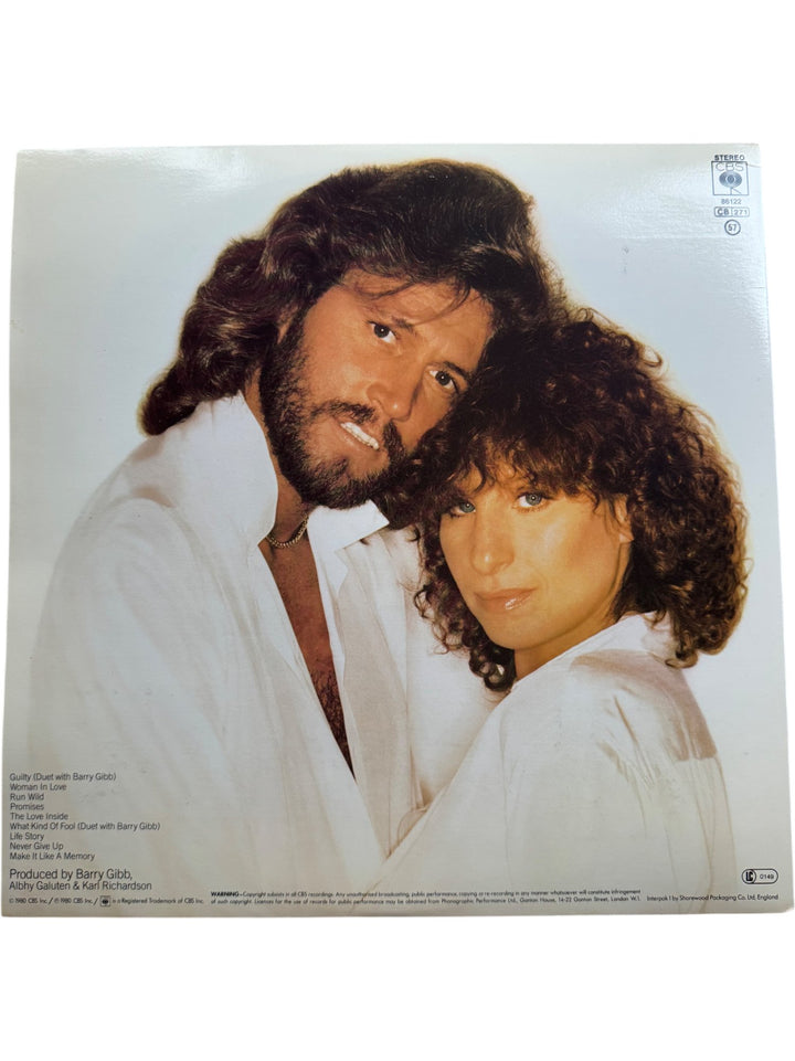 Barbra Streisand Guilty Vinyl Record - Very Good