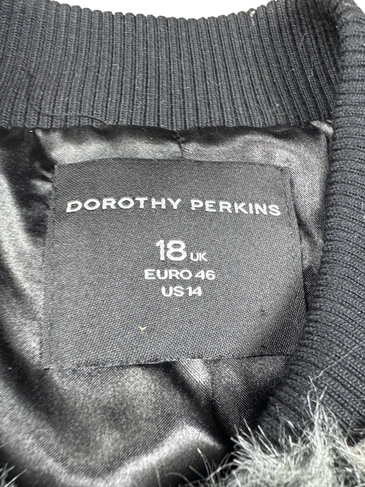 Dorothy Perkins Faux Fur Bomber Jacket - XL