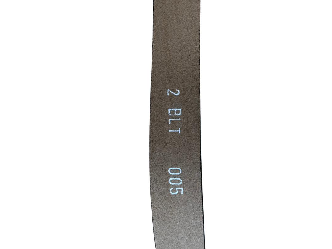 Italian Artigiano Black Leather Belt - W28-33