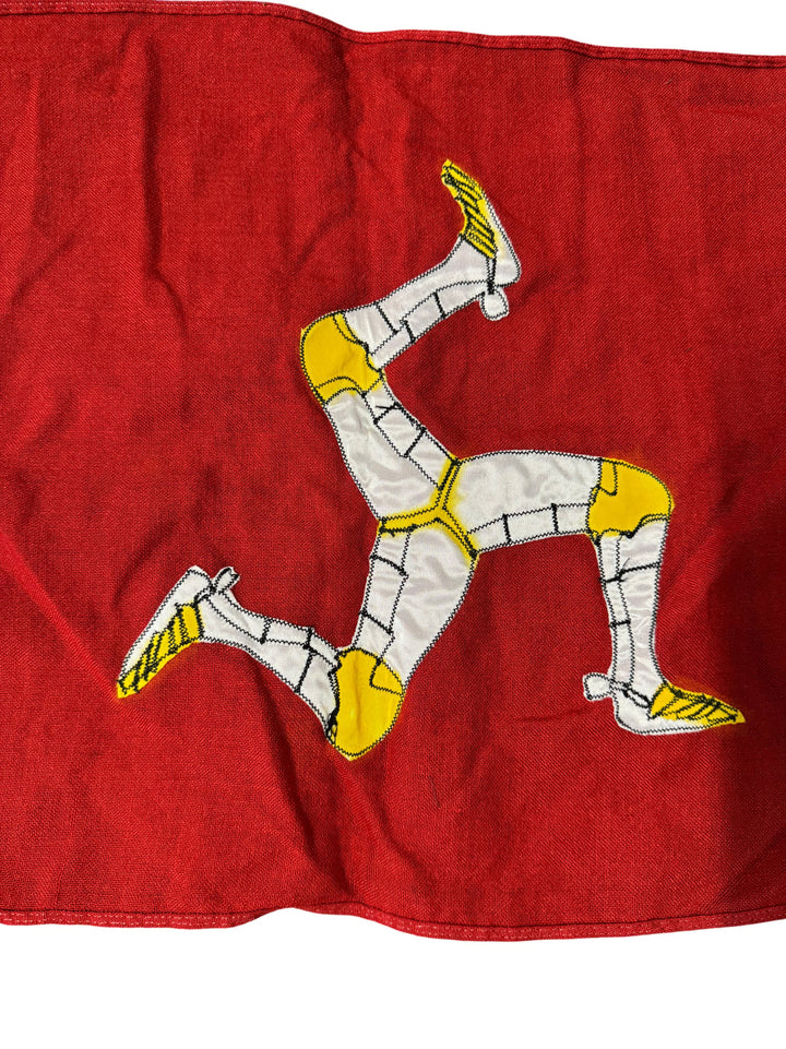 Manx Flag with Triskelion Emblem