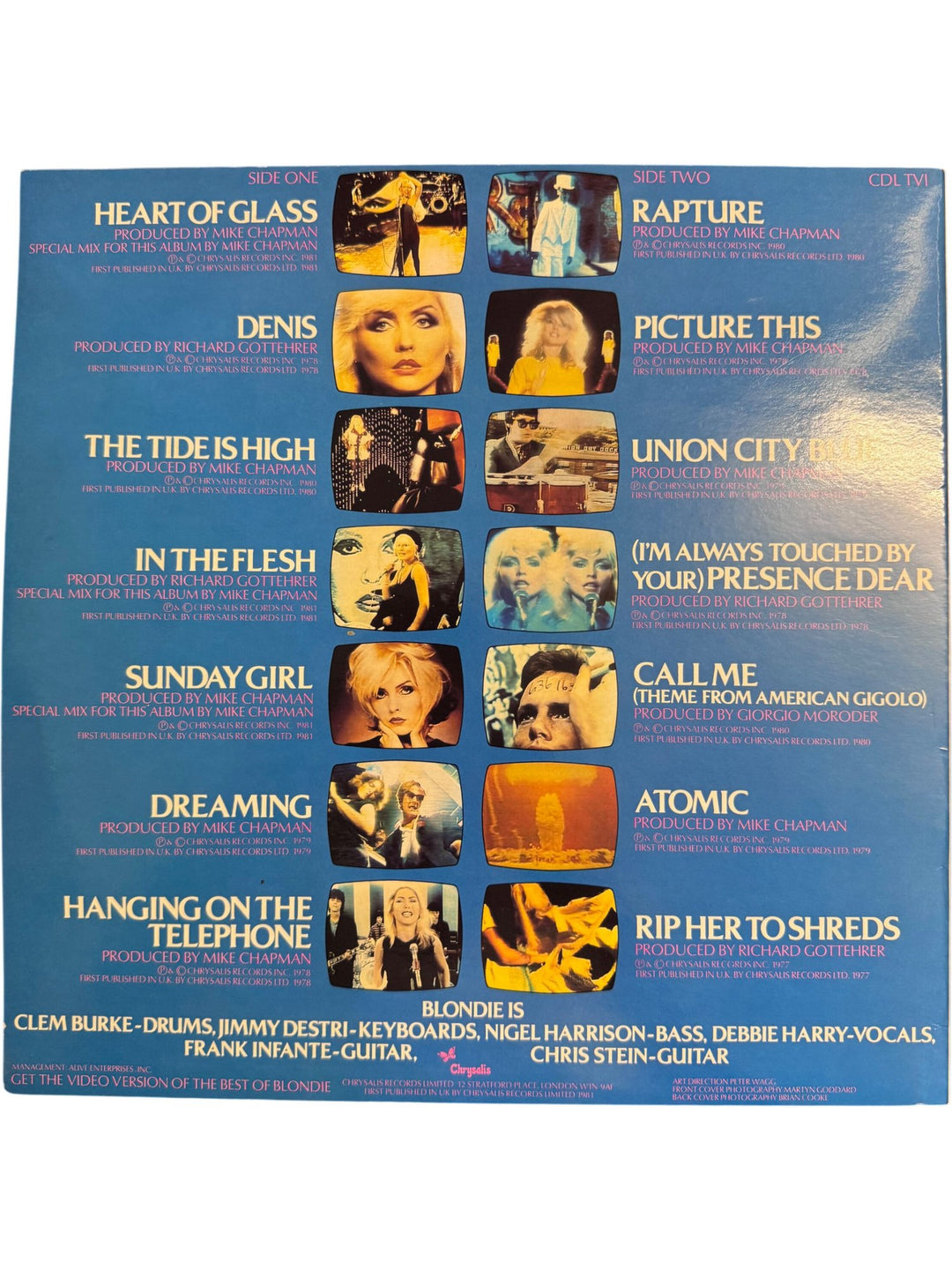 The Best of Blondie Vinyl Record - Very Good