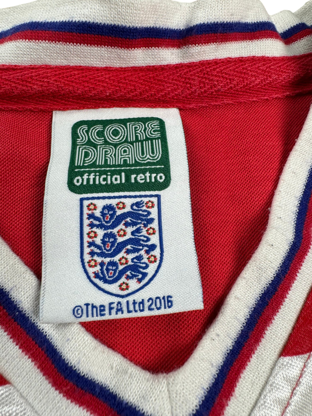 1982 England Score Draw Football Shirt - L