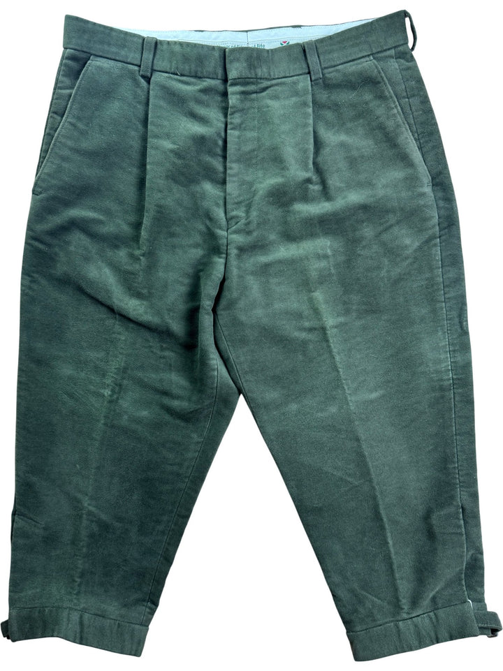 Hoggs Of Fife Green Cotton Trousers - W35