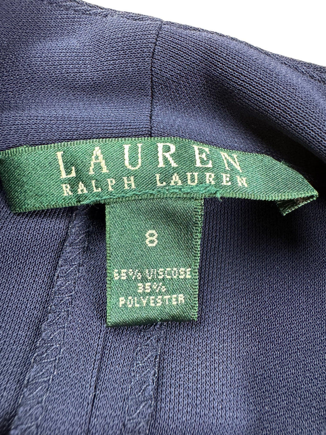 Lauren Ralph Lauren Navy Belted Dress - S