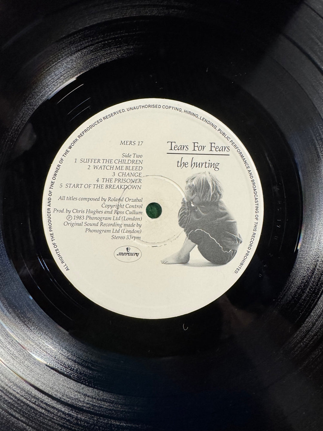 The Hurting Vinyl Record by Tears For Fears - Think Vintage