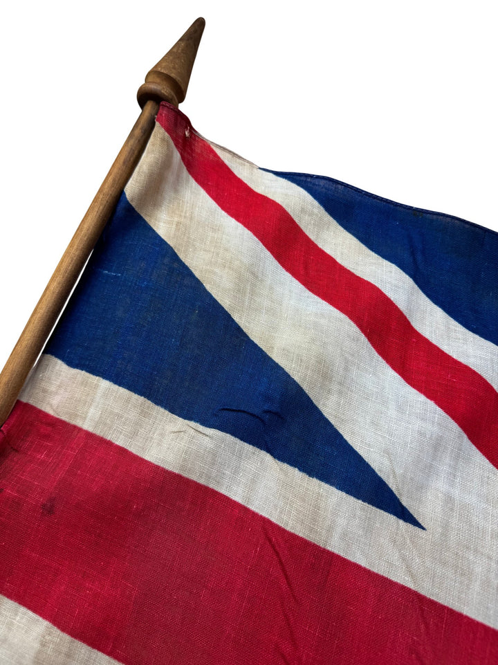 Union Jack Flag with Wooden Pole
