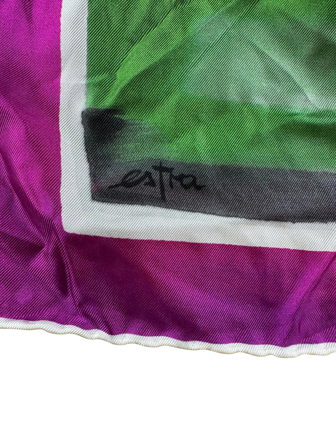 Guggenheim Bilbao Silk Scarf With Abstract Art Design