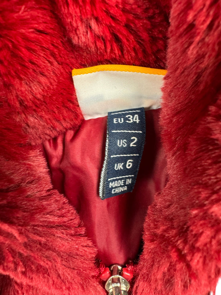 Ellesse Red Fleece Hoodie - S