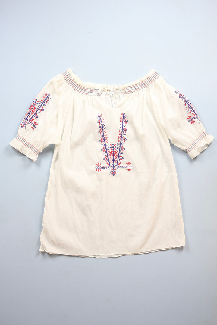 Hungarian Style Smocked Blouse