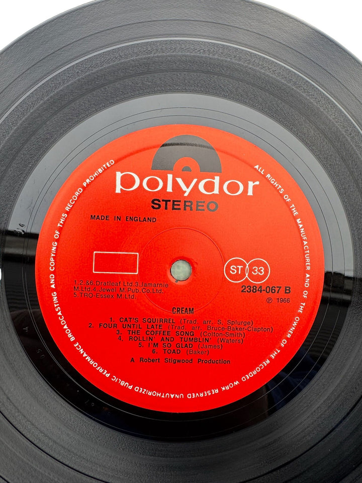 1966 Polydor Cream Fresh Cream Vinyl - Very Good