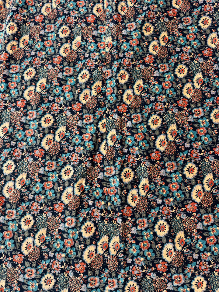 St Michael Floral Maxi Skirt - S - Think Vintage