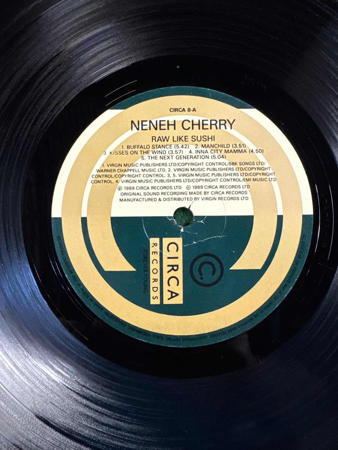 1989 Neneh Cherry Raw Like Sushi Vinyl Record - Think Vintage