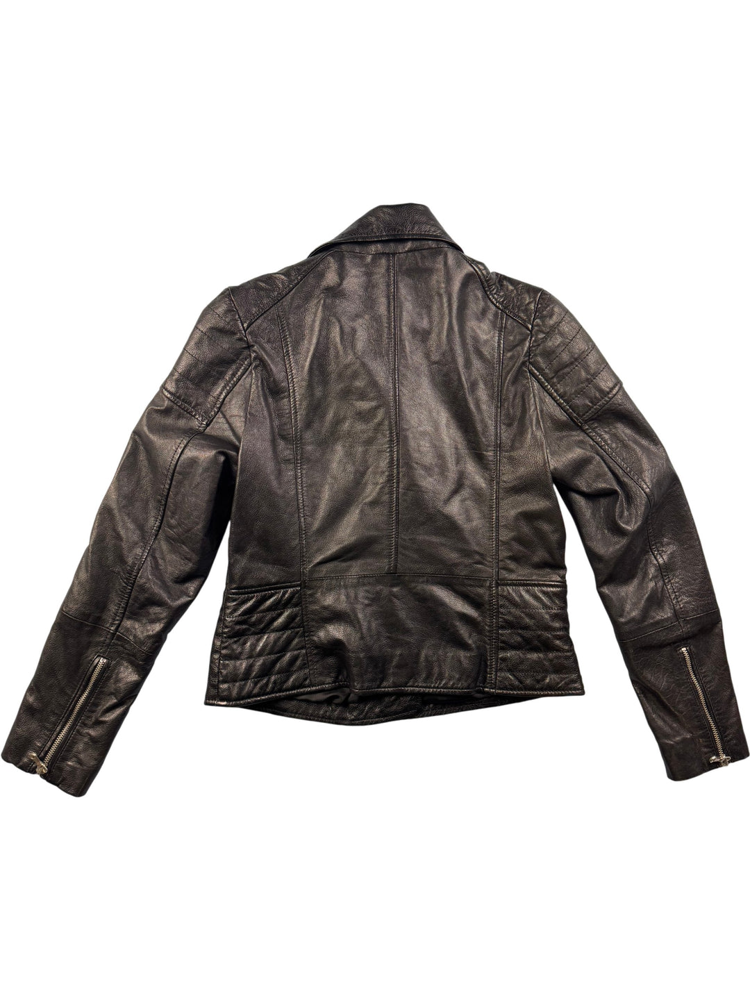 Barneys Originals Black Leather Jacket - M - Think Vintage