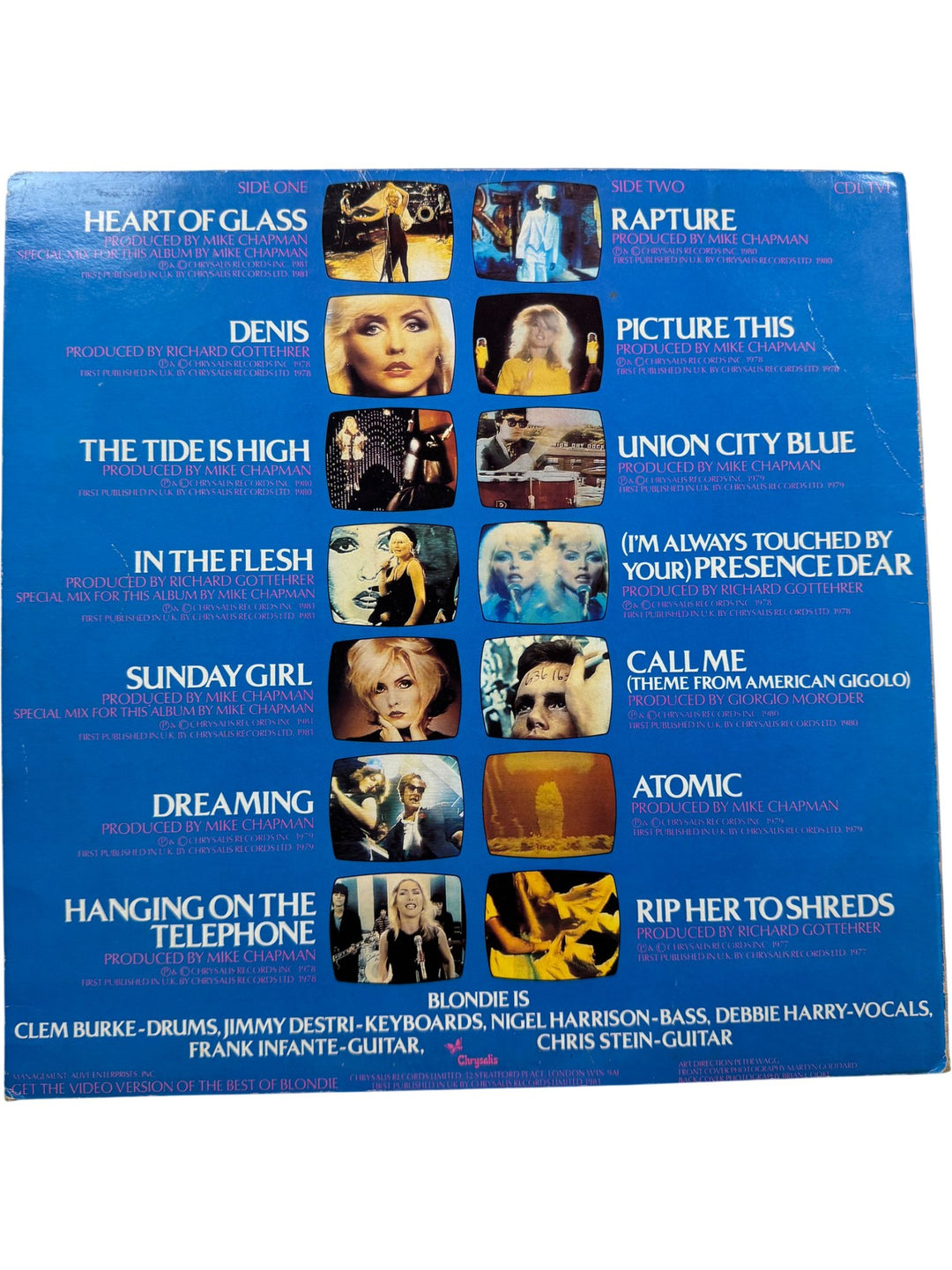 The Best Of Blondie Vinyl Album - Very Good