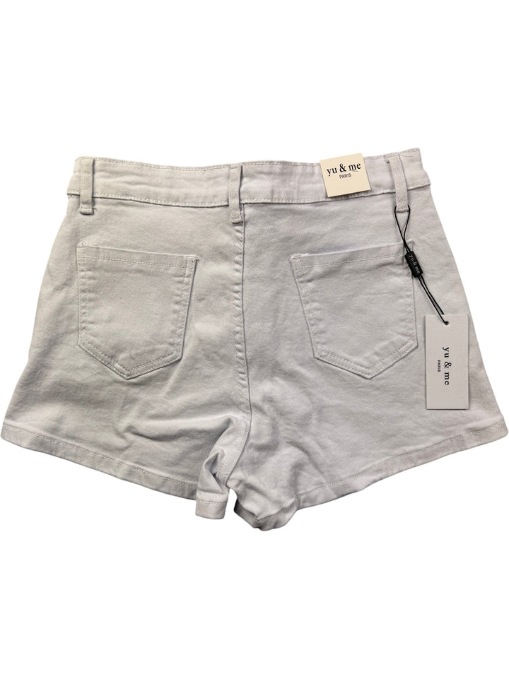 Yu & Me Paris White Denim Shorts - W28