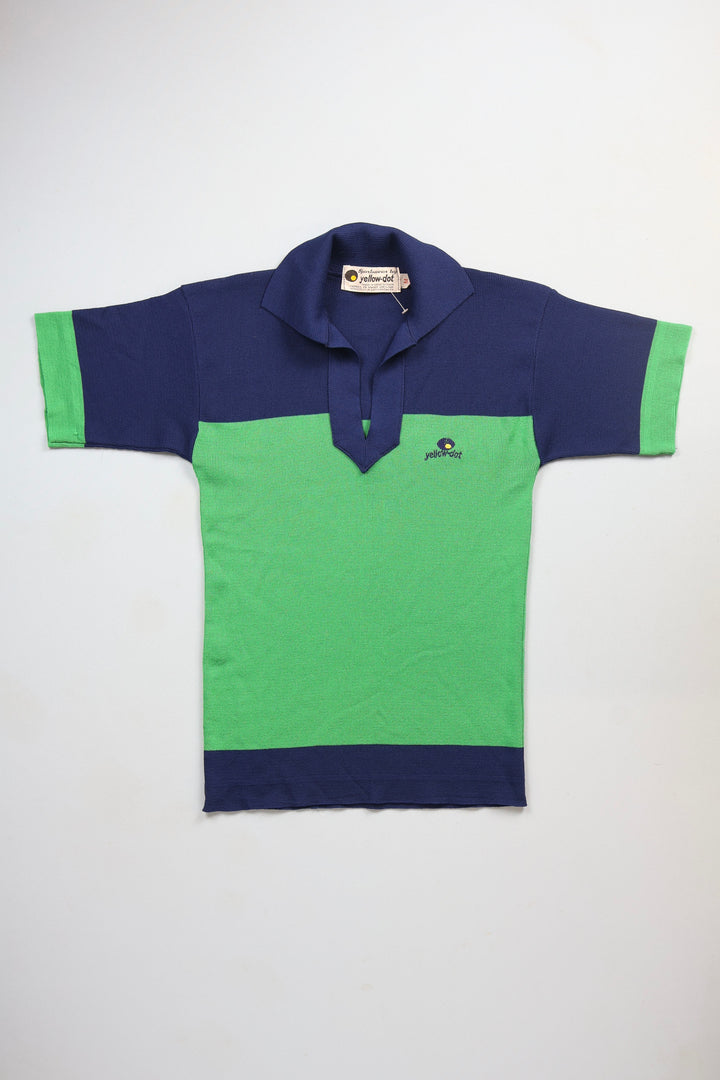 1980s Yellow Dot Sports Polo