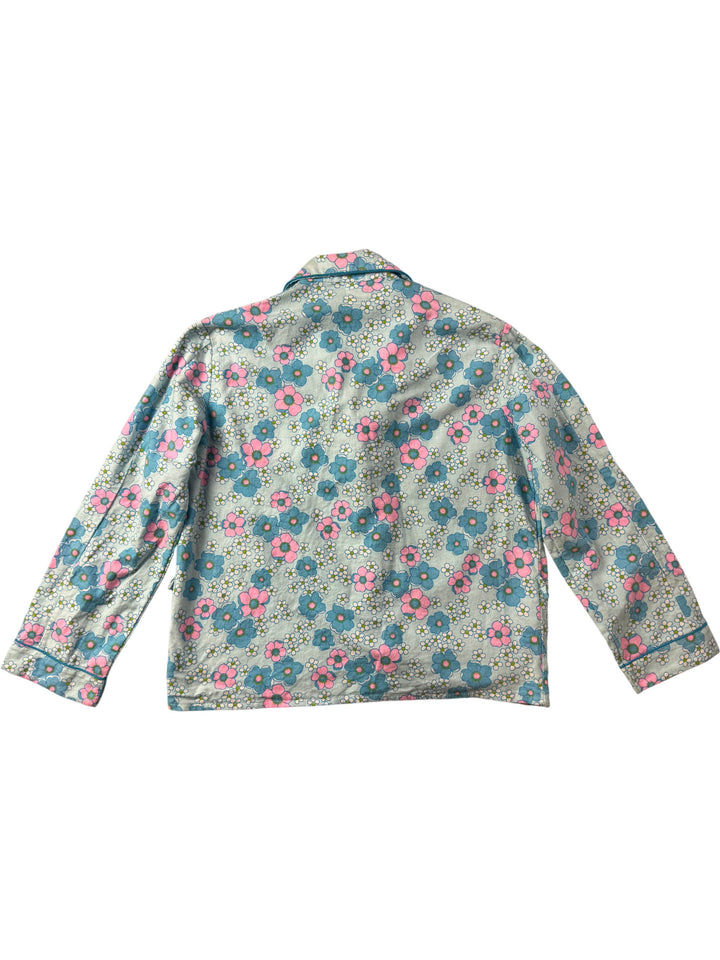 Floral Cotton Pajama Set - Think Vintage