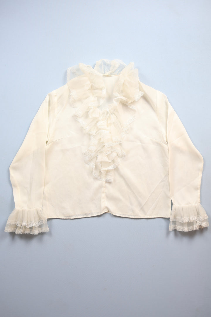 1970s Ruffle Blouse