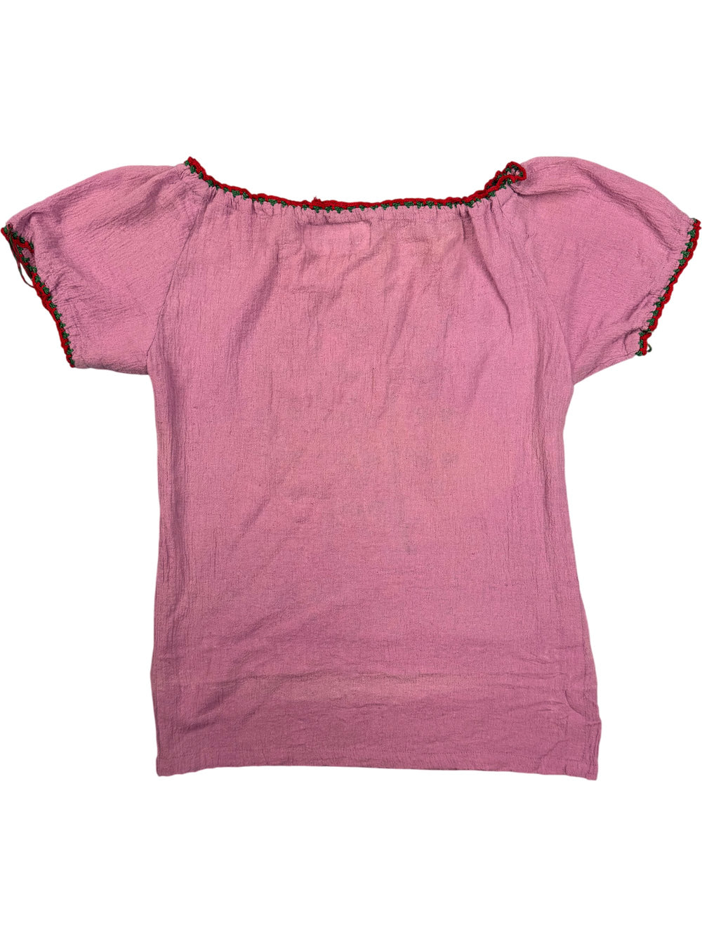 Shakuntala's Pink Embroidered Blouse - Think Vintage