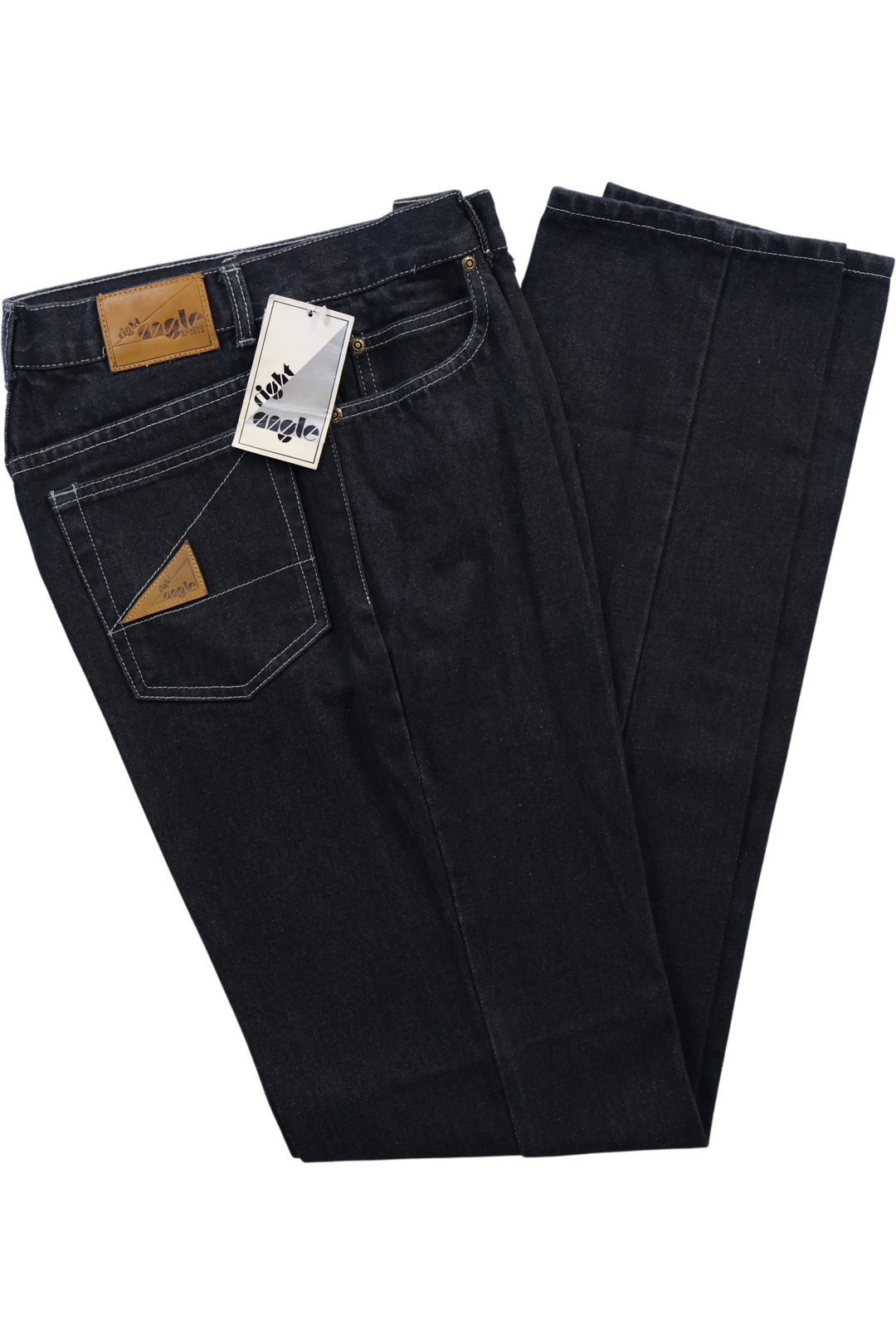 Tapered Right Angle Men's Denim Jeans - W28 L34 - Think Vintage